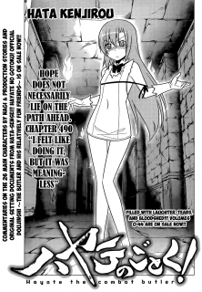 Hayate the Combat Butler Chapter 490