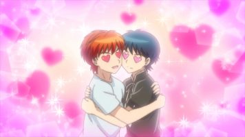 境界のRINNE ep 39 Kyoukai no RINNE 39 SPOILER Summary/Synopsis: Rokumon helps an old cat move her belongings into the room next to his and Rinne's. Meanwhile at school, Renge is acting contrite, so Rinne is willing to give her a pass. After school, Tsubasa and Sakura go to Rinne's room, wondering if Rinne is doing the right thing. Rokumon comes in with tea, which causes the trio to be enslaved to Renge. She makes Tsubasa clean her place while Rinne is sent to gather souls. Sakura is attached to the Fake American Damashirei that looks like Marylin Monroe. Sakura gets lots of male admirers, but because Rokumon made weak tea out of habit, the effects of the tea wear off and Renge is foiled. Renge provides free Protective Straps as a sign of going right. As such, there's no supernatural activity, which means Rinne and Rokumon aren't getting paid and are really hungry. The straps were made from almost expired materials, so when they expire, spirits return in droves. Sakura realizes it is the straps, so she has Miho and Rika spread the rumor of the straps being cursed. She gathers them all and takes them to Rinne's room. Renge thinks she's won, but because Rinne is so poor, the straps absorb the poor aura and repel all the spirits, again foiling Renge. Thoughts/Review: Although I had some laughs in this episode, Renge has quickly become a one trick wonder horse, which is unfortunate. The funniest part of the episode came from Renge making Tsubasa and Rinne her slaves. I laughed at how they got such enjoyment over being able to punch each other. However, she then forces them to hug which made things even funnier. I also found it amusing seeing Sakura act like an idol. The second story had some amusing moments, mostly dealing with Rinne's extreme poverty being such that it foiled Renge's plans. Still, as I said, Renge has become a one dimensional character. It seems her only goal is to try to get back and Rinne, Sakura, and Tsubasa. That's boring and makes Renge of limited future use unless she grows beyond that. In the end, while I may not have much to write about the episode, I did get some laughs and enjoyed it for what it is.