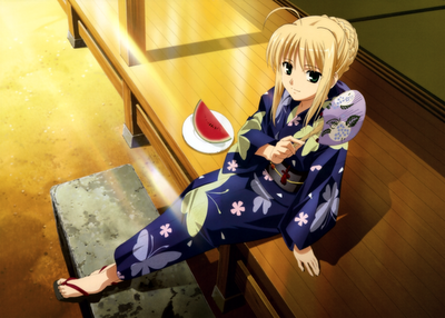 Fate/stay night Saber kimono