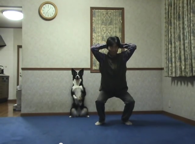 Japanese dog squats