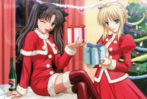 Fate/stay night Rin Saber Christmas
