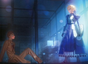 Shirou summons Saber