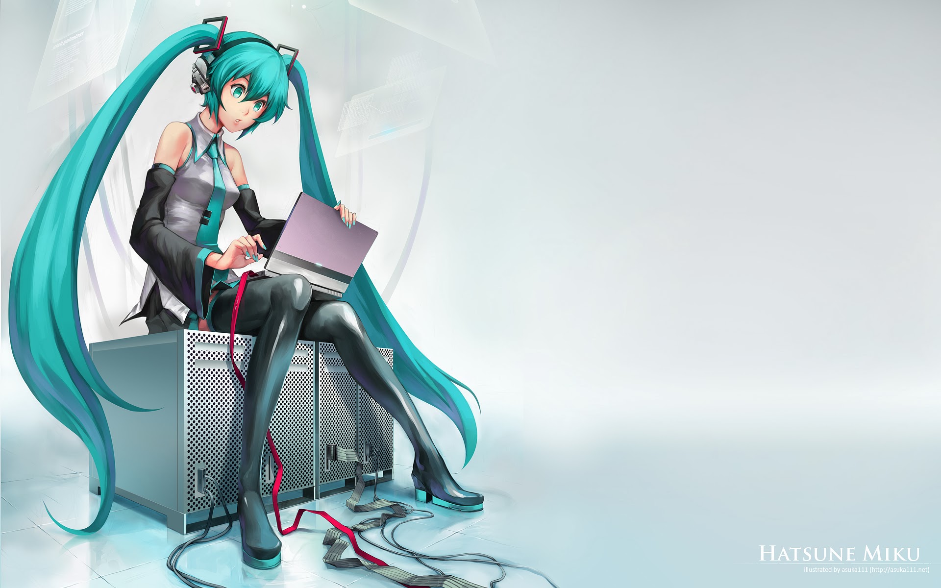 HATSUNE Miku Computer Work