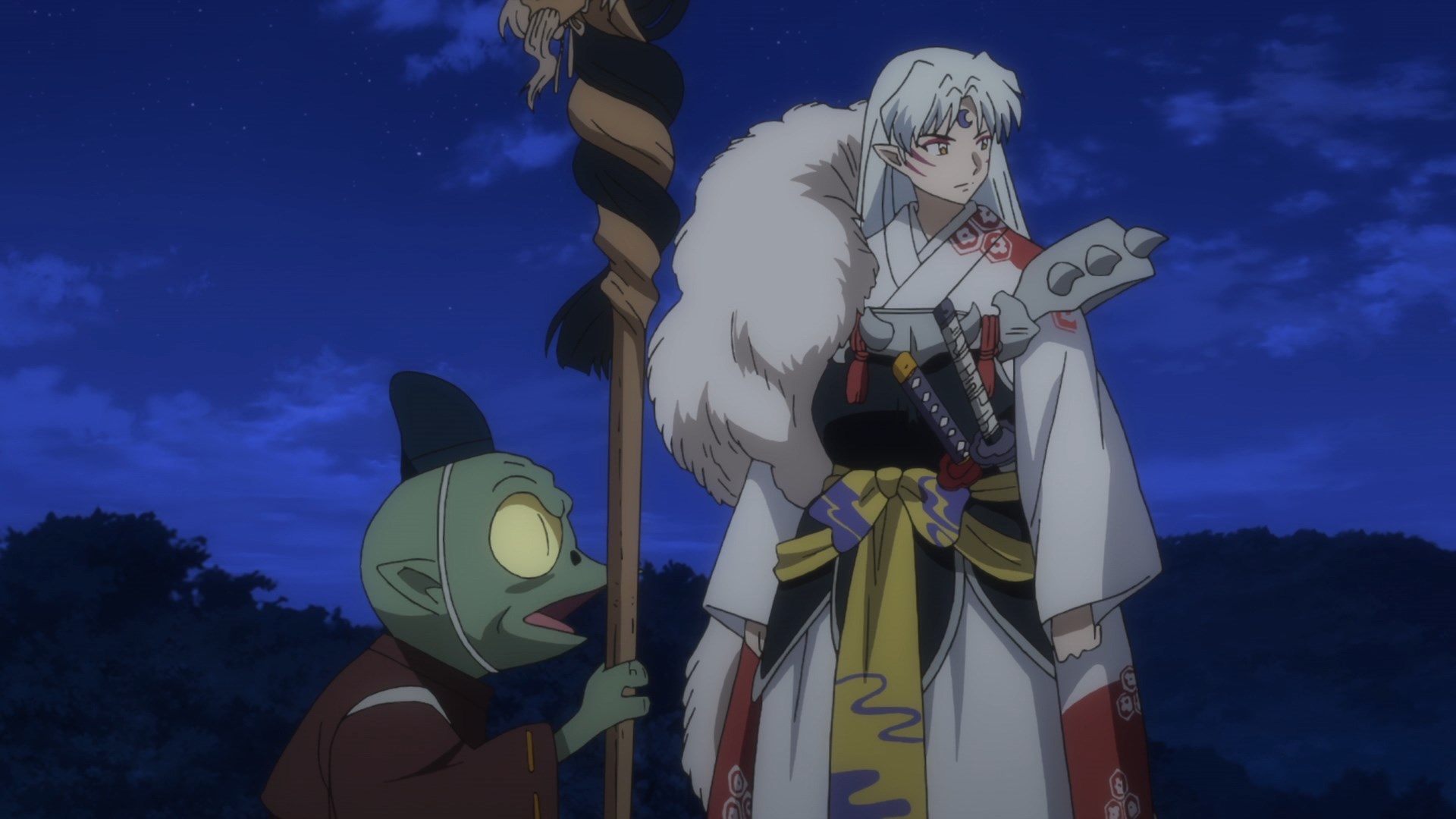 Sesshomaru: Rin, my darling, will you PLEASE stay in the tree this time? Rin:  Heh… no : r/Yashahime