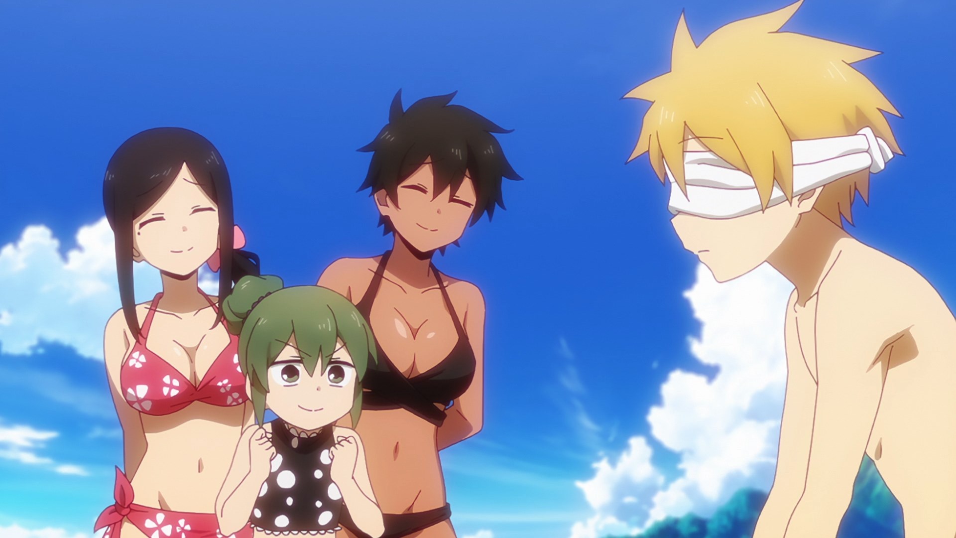 Aiya on X: Senpai ga Uzai Kouhai no Hanashi Ep 9 They went to the beach  together. Igarashi and the others look cute in their swimsuits😊Takeda was  complimenting Igarashi's inner qualities over