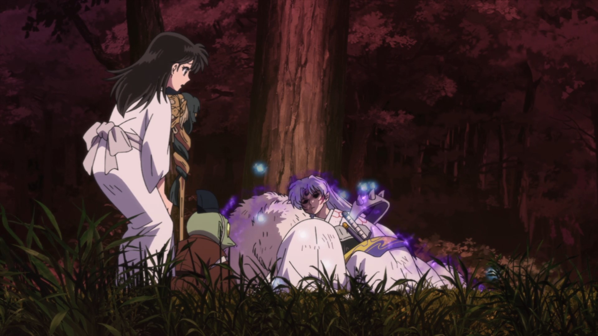 Yashahime: Princess Half-Demon  Sesshomaru and Rin reunite